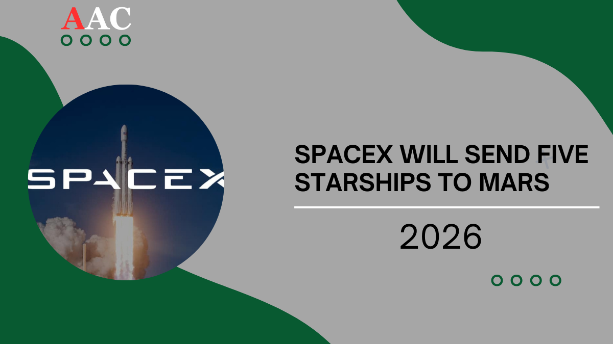 SpaceX 2026 Mars Mission, send five Starships to Mars and Starlink will pay for it